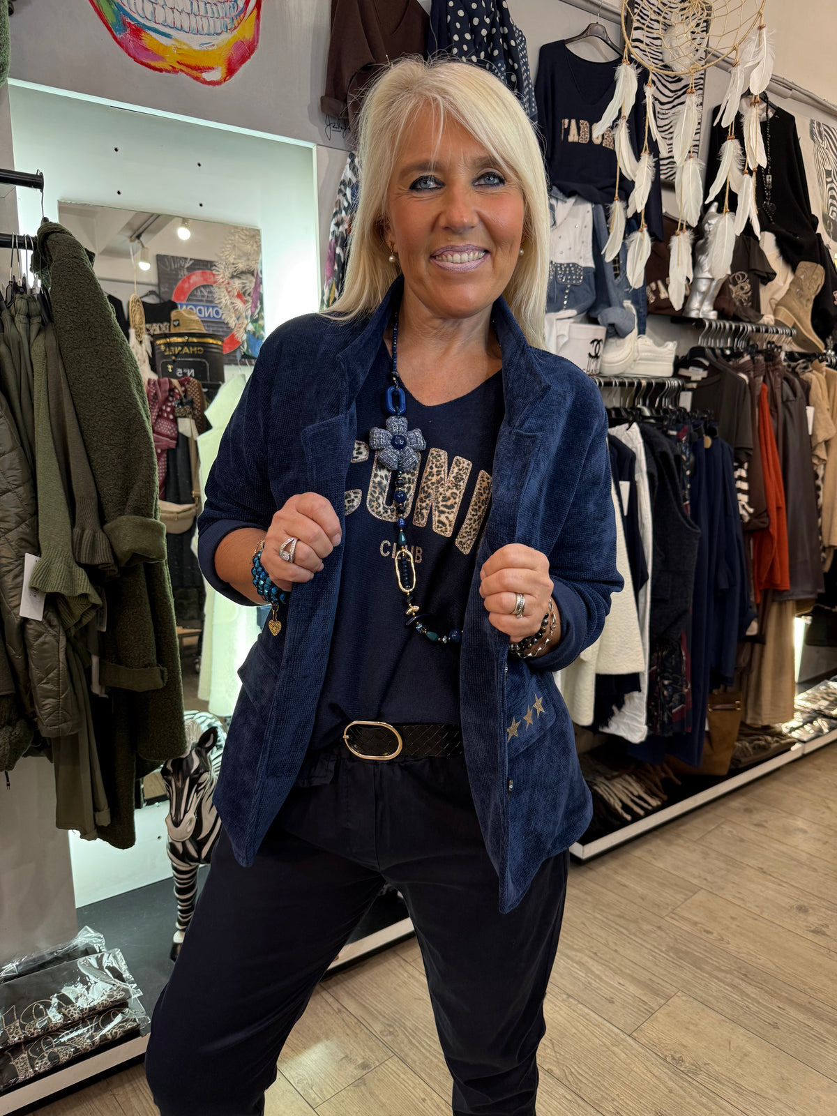 Veste étoile marine