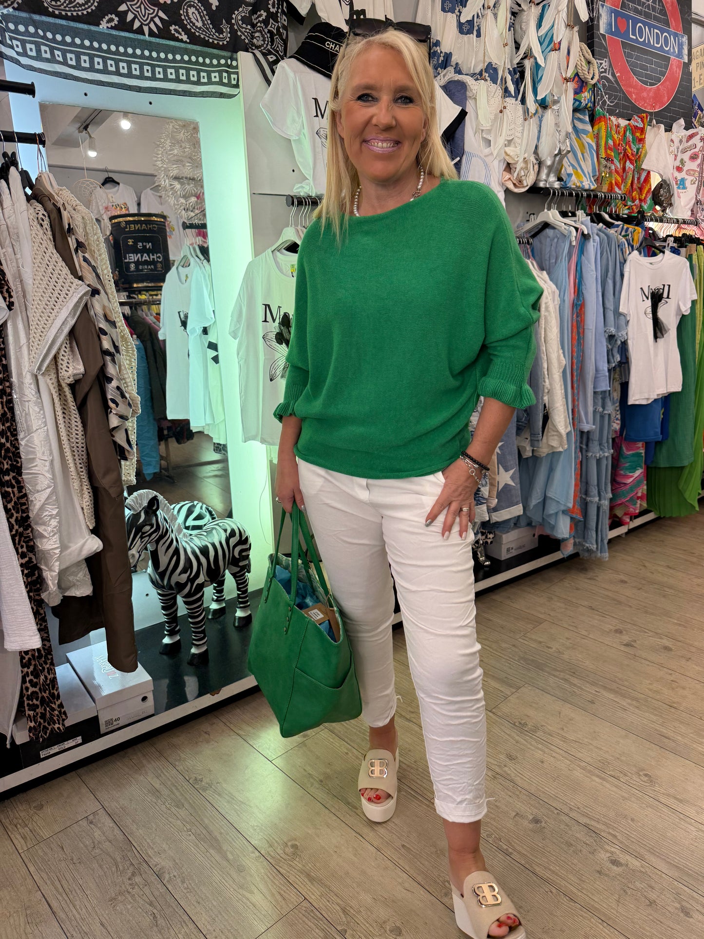 Pull rêve vert