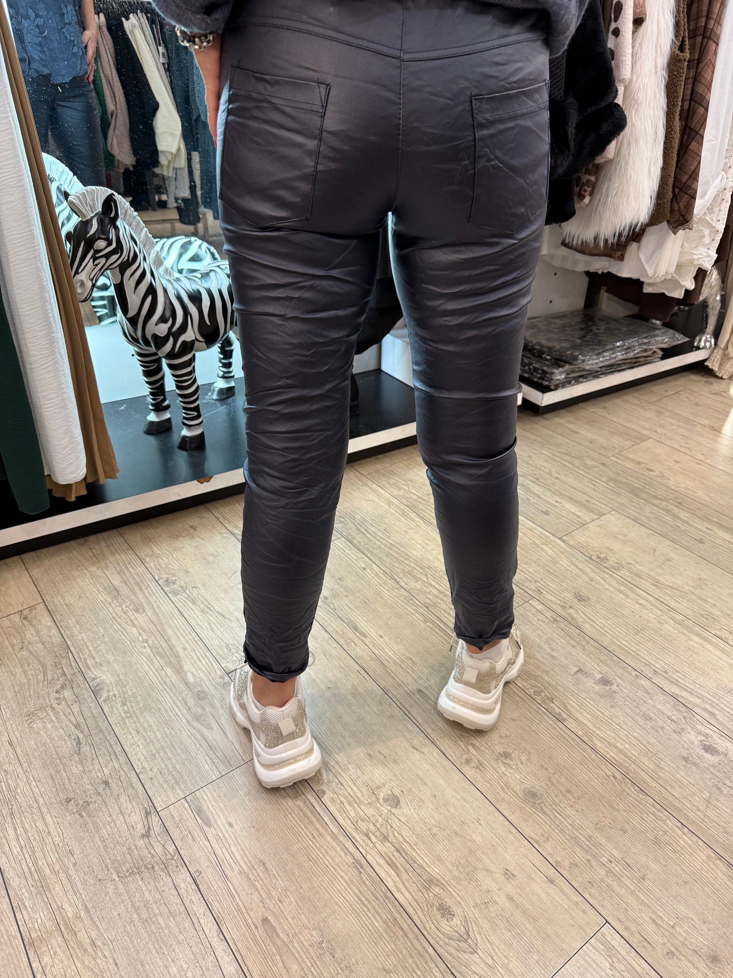 Pantalon simili marine