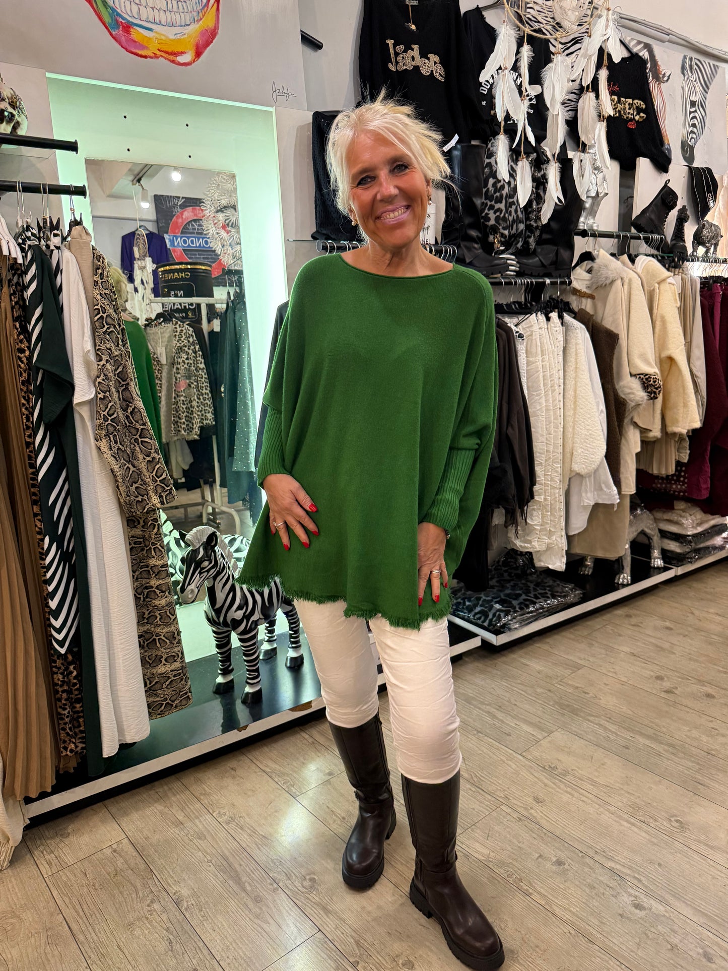 Pull Maryam vert