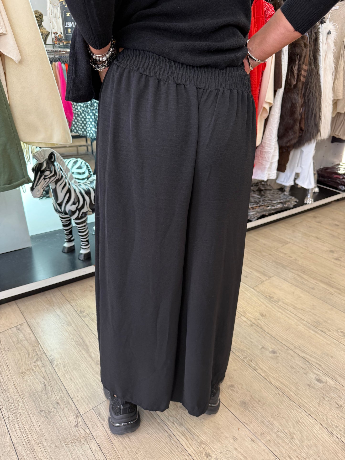 Pantalon palazzo noir