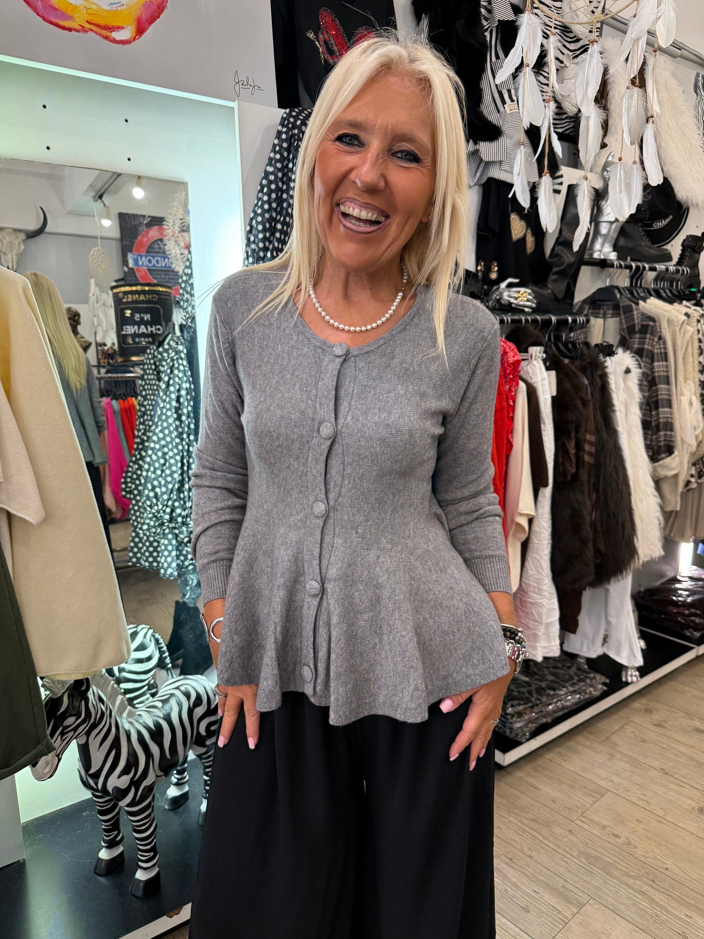 Pull Daphné gris