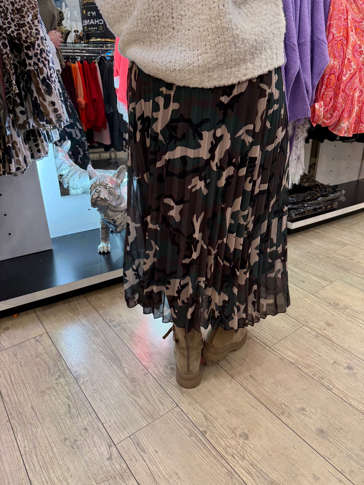 Jupe plissée army