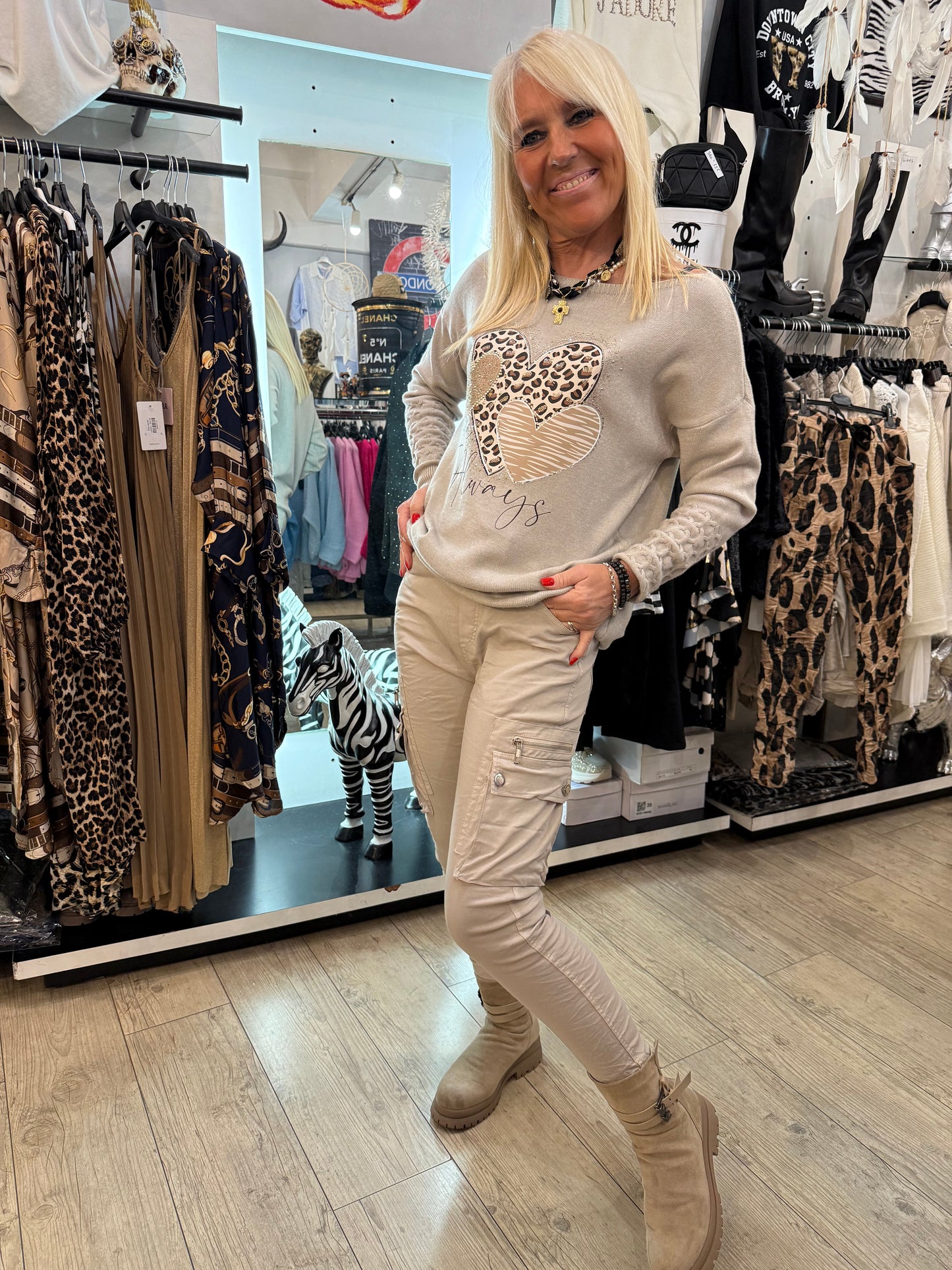 Pantalon magique cargo beige