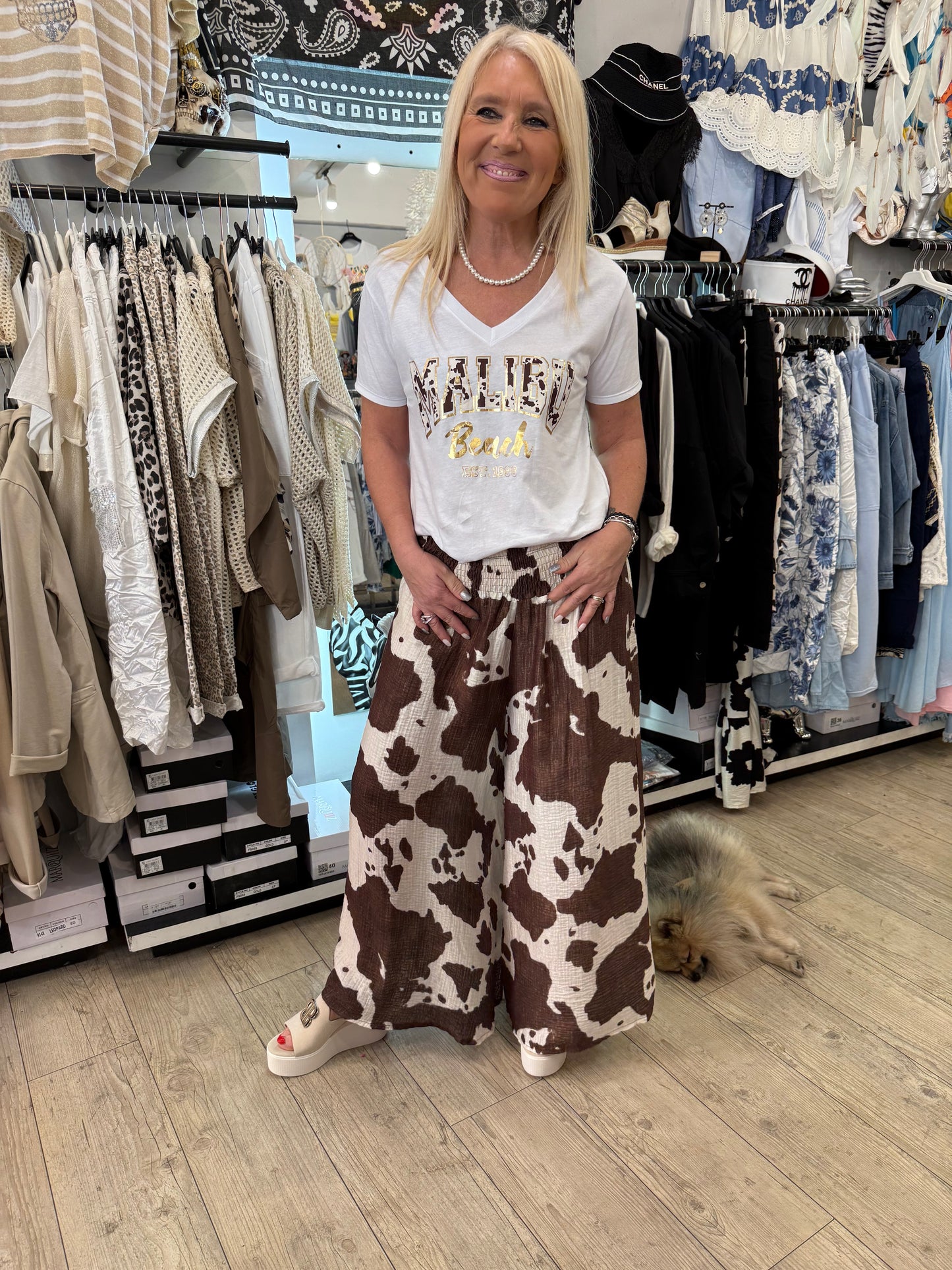 T shirt malibu cow