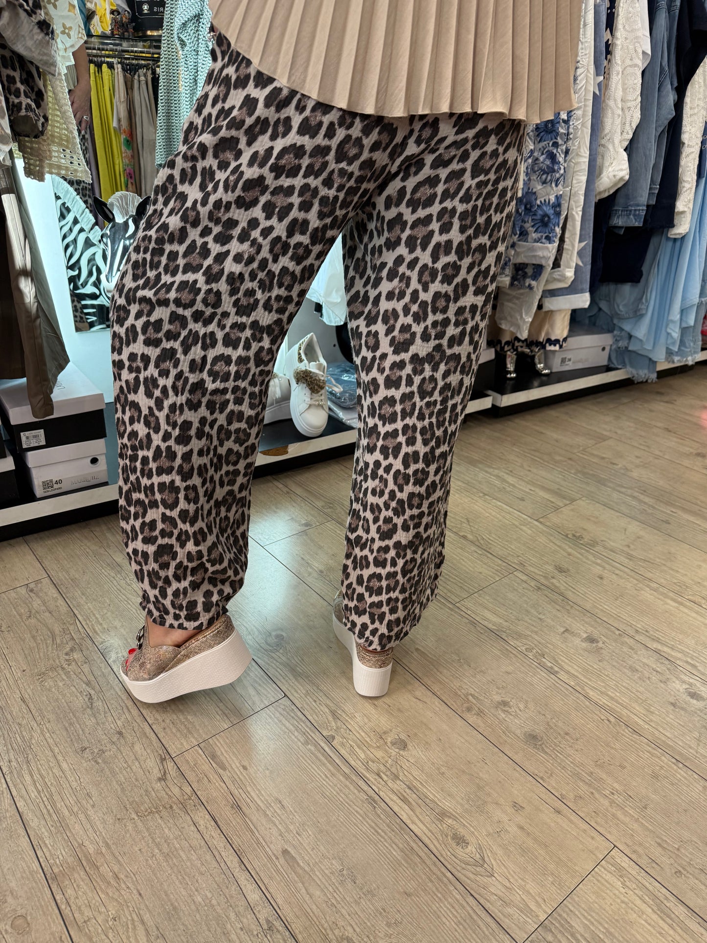 Pantalon gaz de coton Léo