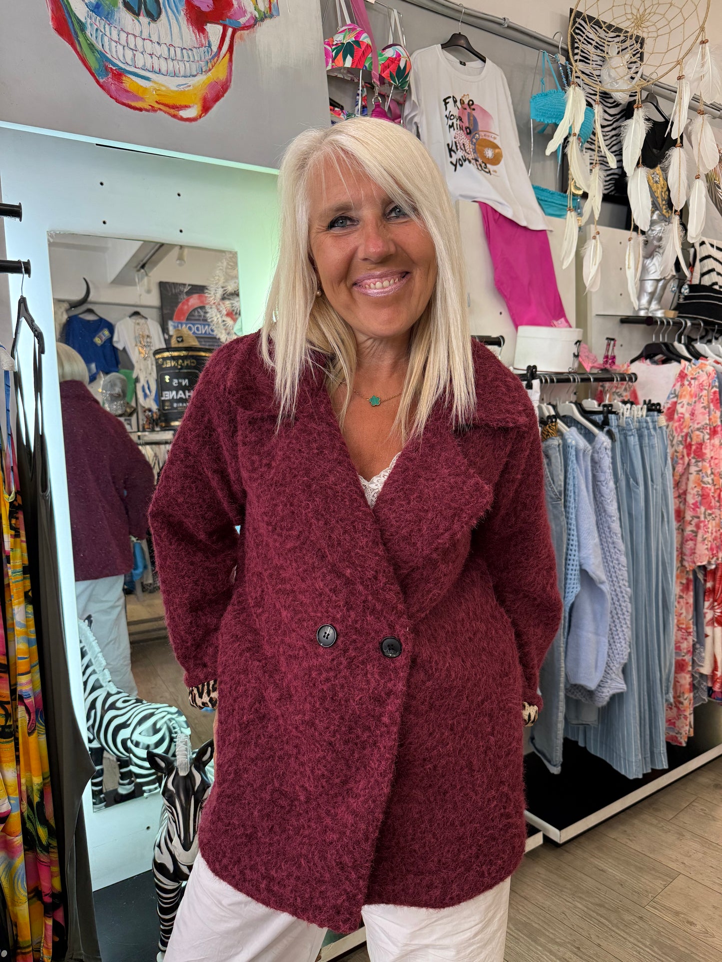 Veste Romy bordeaux