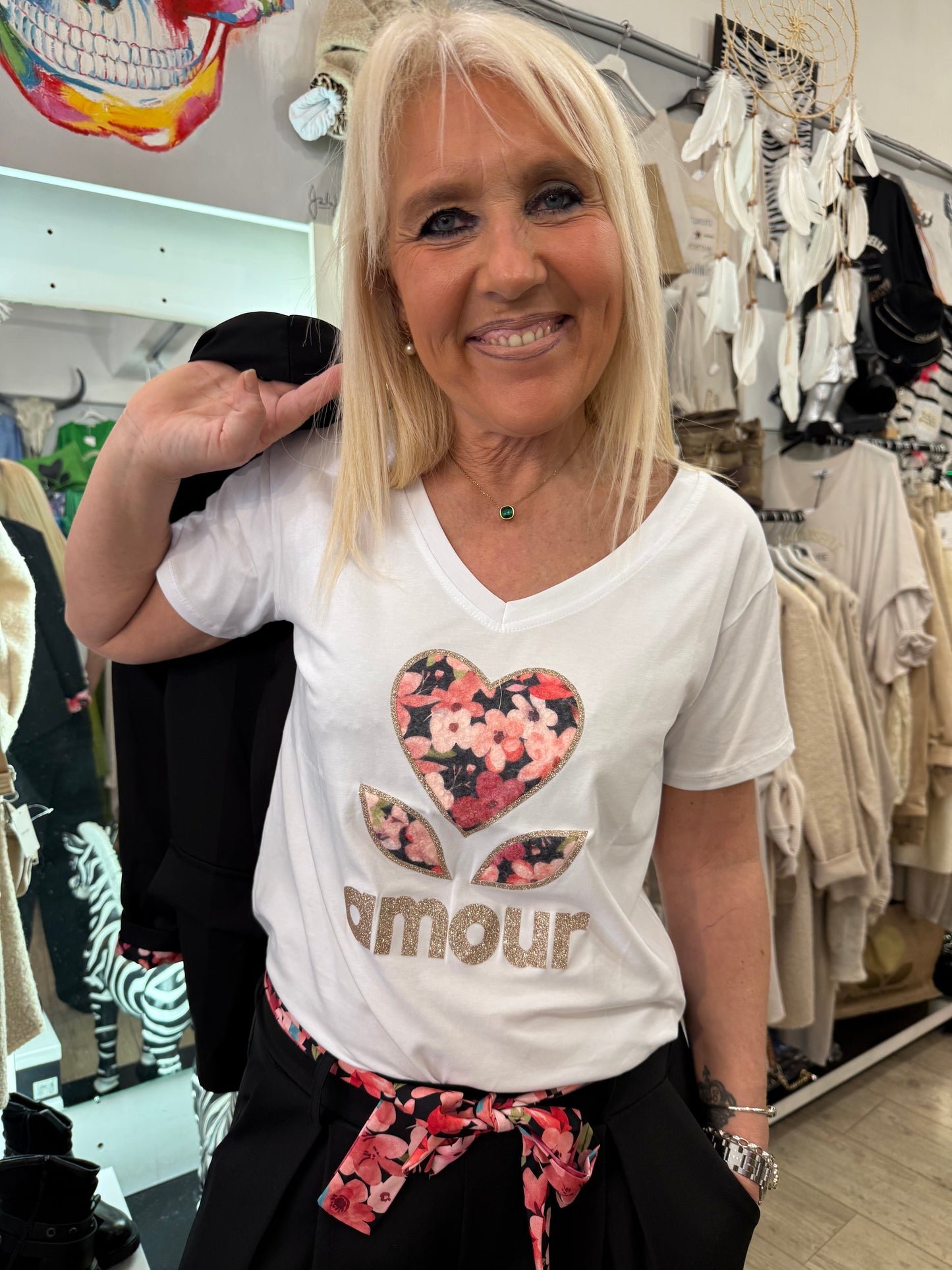 T shirt  heart PT