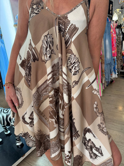 Robe valerie horse beige