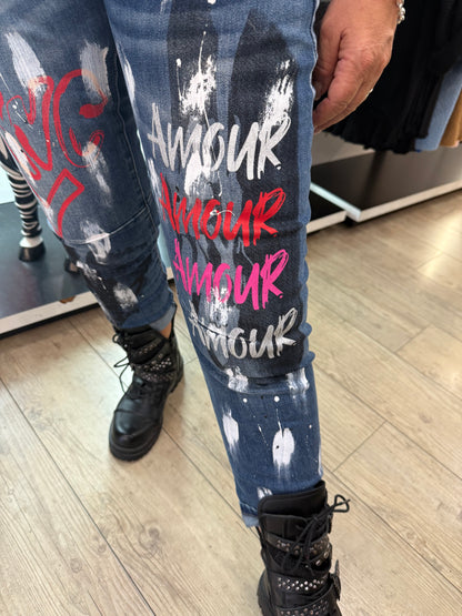 Jean graffiti