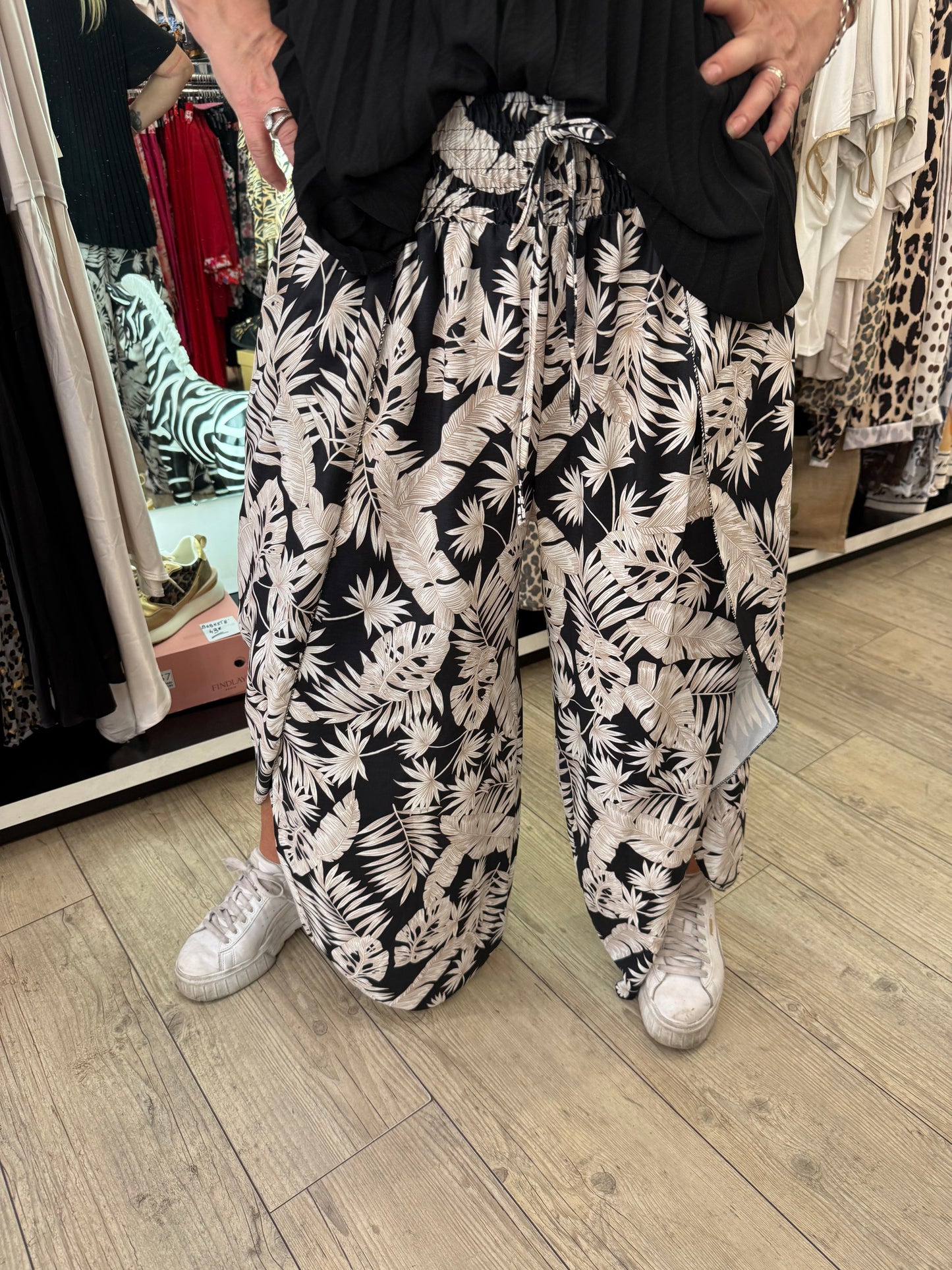 Pantalon porte feuille noir