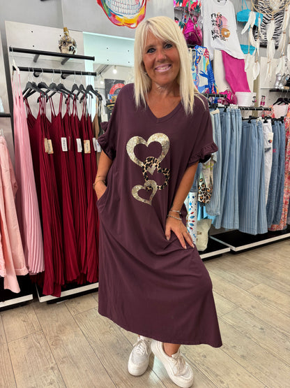 Robe Molly bordeaux