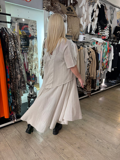 Robe églantine beige