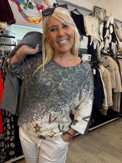 Pull gris vicente