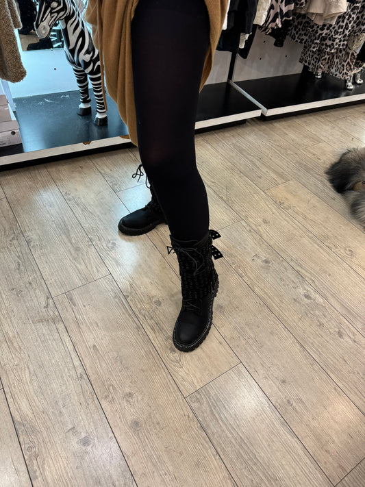 Collant noir opaque