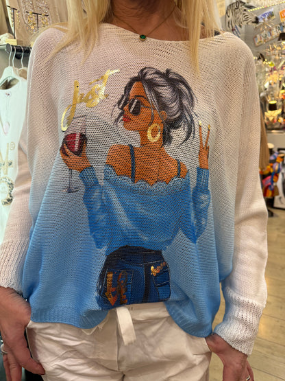 Pull just bleu