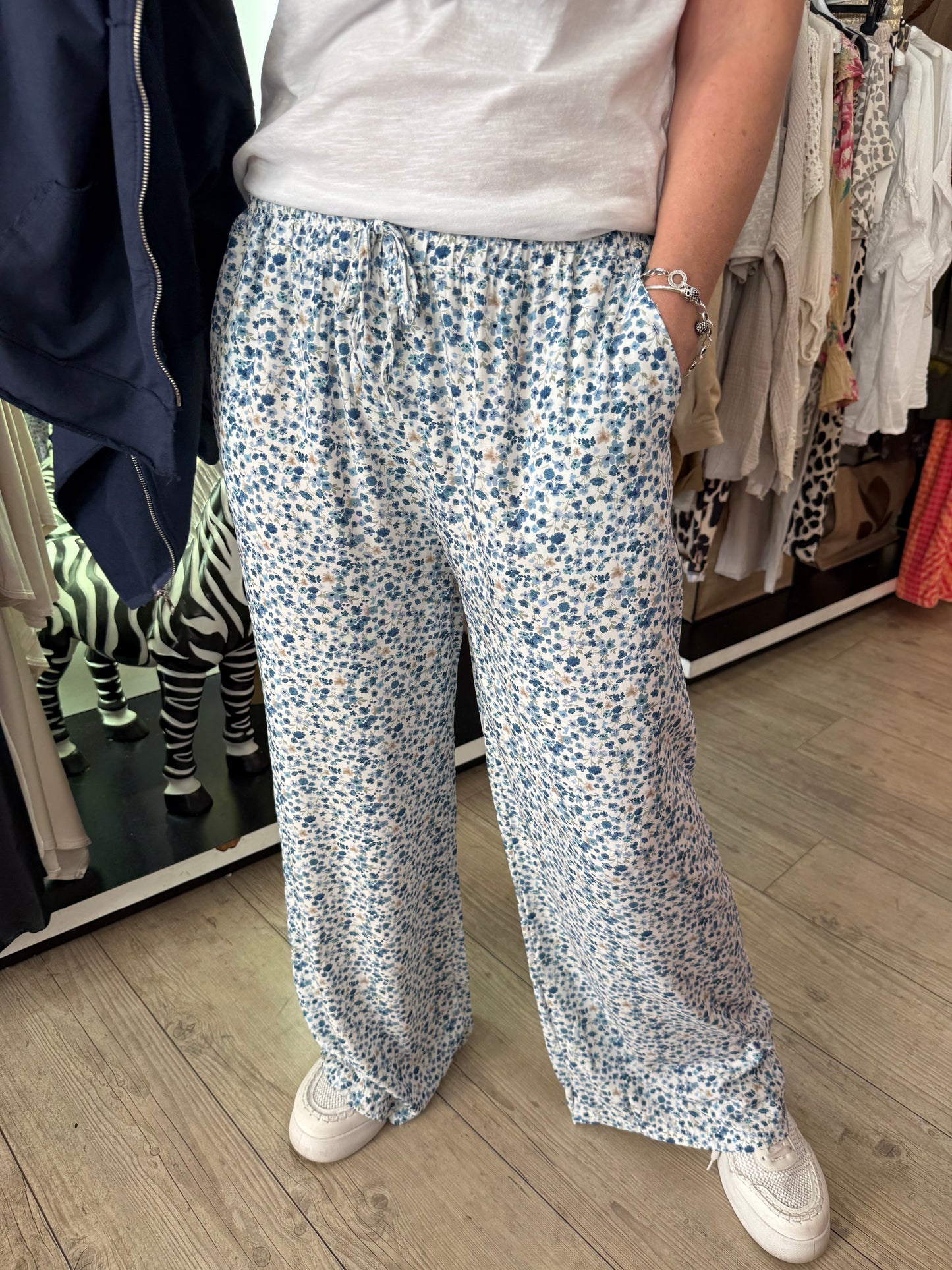 Pantalon suzie bleu