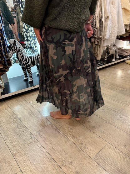 Jupe plissée army