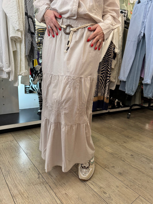 Jupe beige