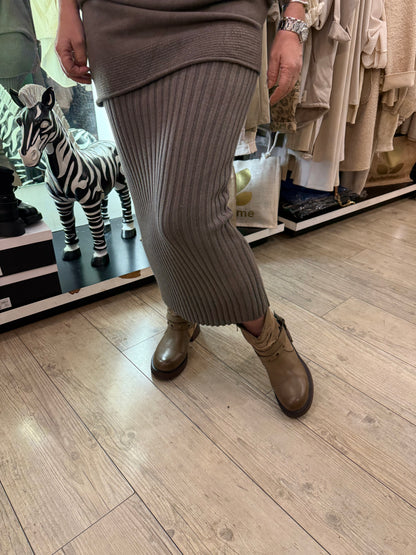 Jupe crayon cappuccino