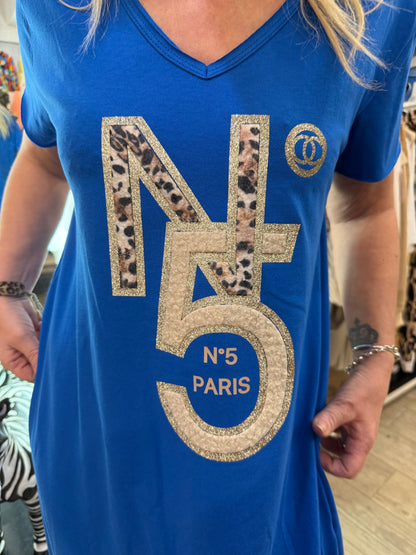 Robe N5 bleu roi
