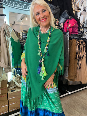 Poncho vert