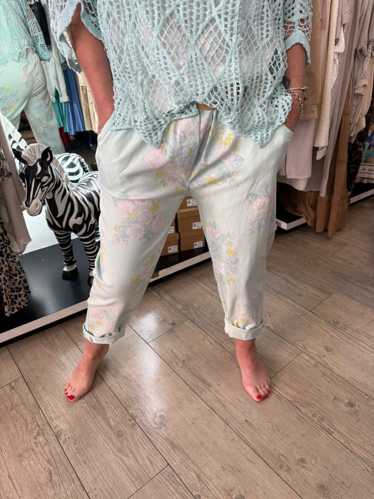 Pantalon Marbella menthe