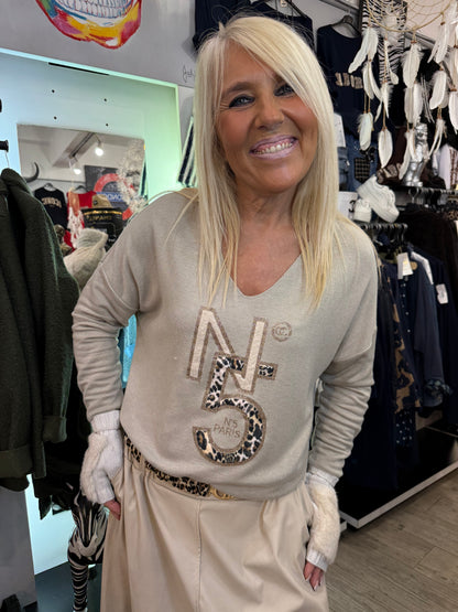 Pull n 5 beige new