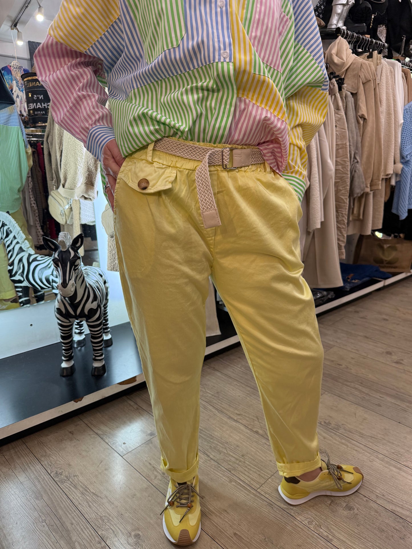 Pantalon chino  jaune