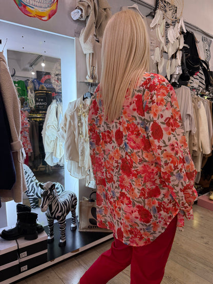 Chemise Émilie rouge