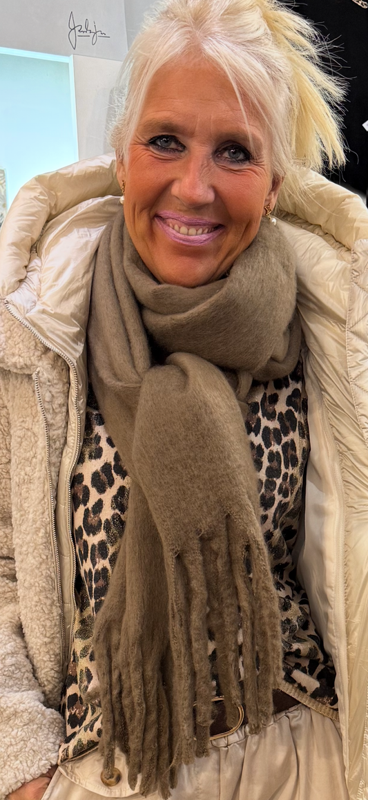 Écharpe taupe