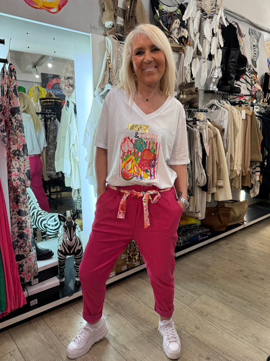 T shirt oversize frutti