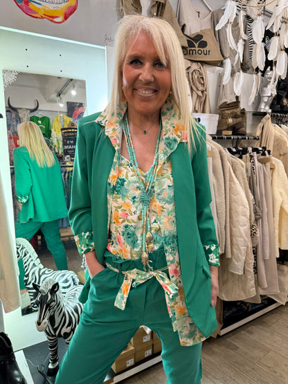 Veste gde taille verte Émilie