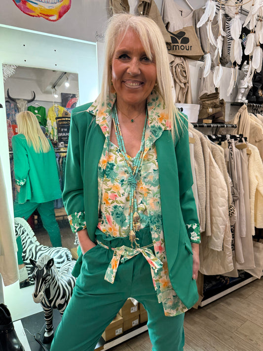 Veste gde taille verte Émilie