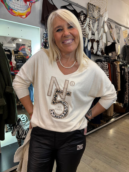 Pull n5 écru