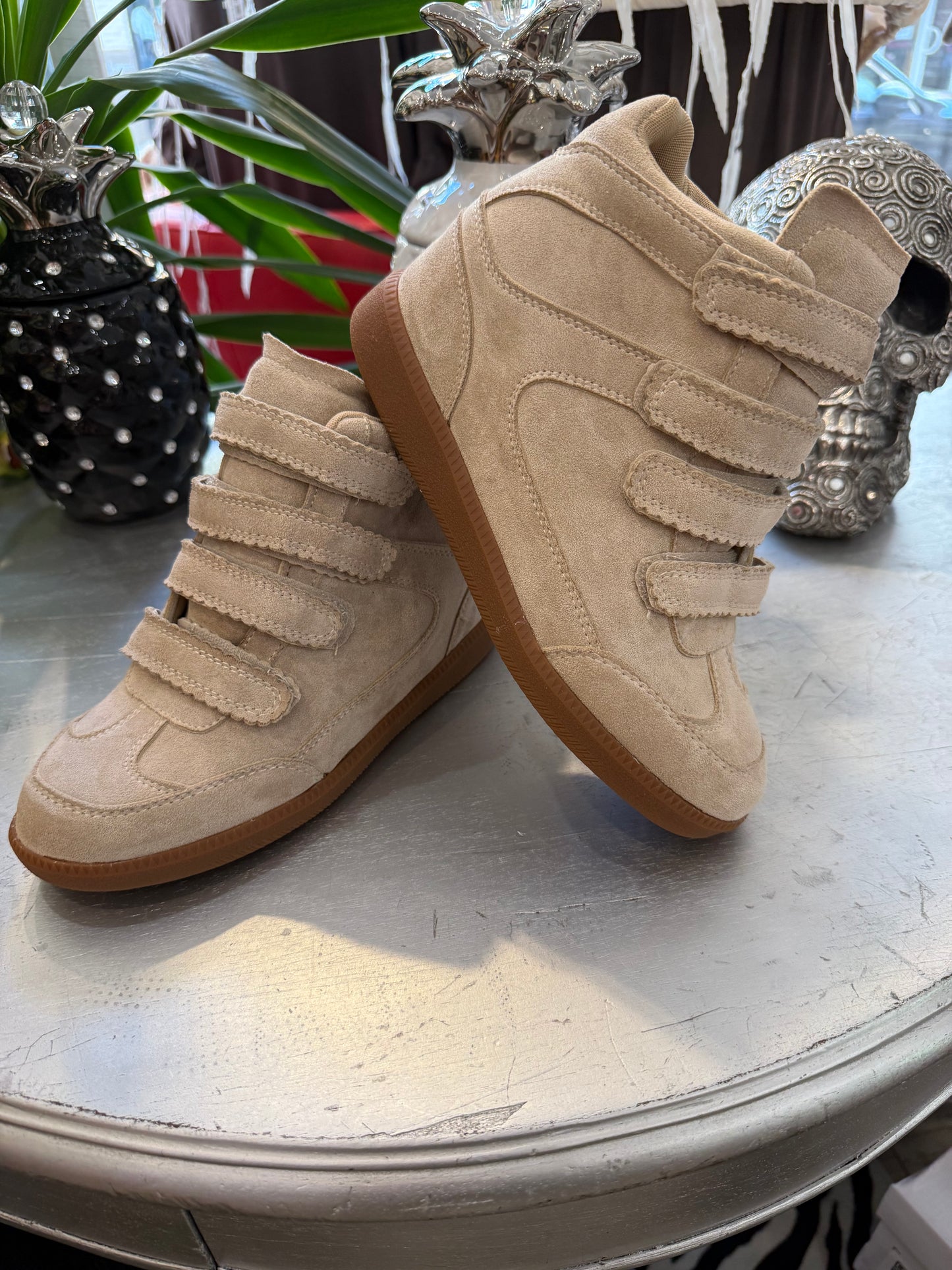 Baskets Compensées beige