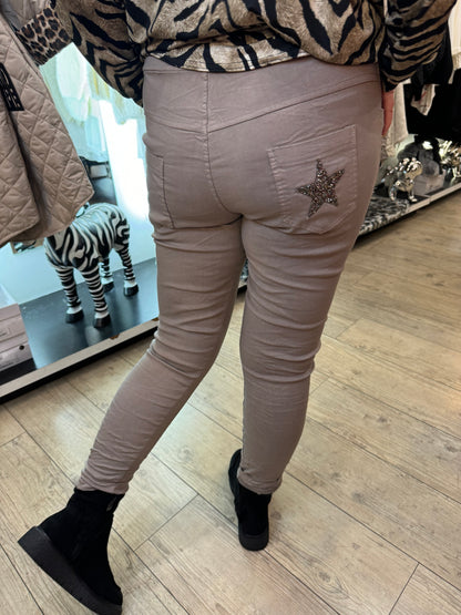 Pantalon magique taupe