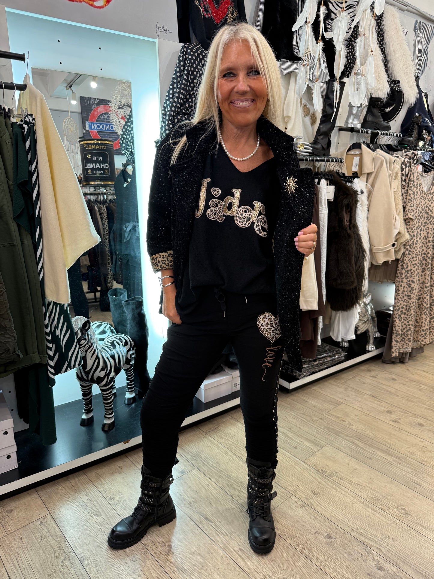 Pull j’adore noir