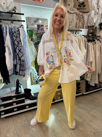 Pantalon Paula jaune
