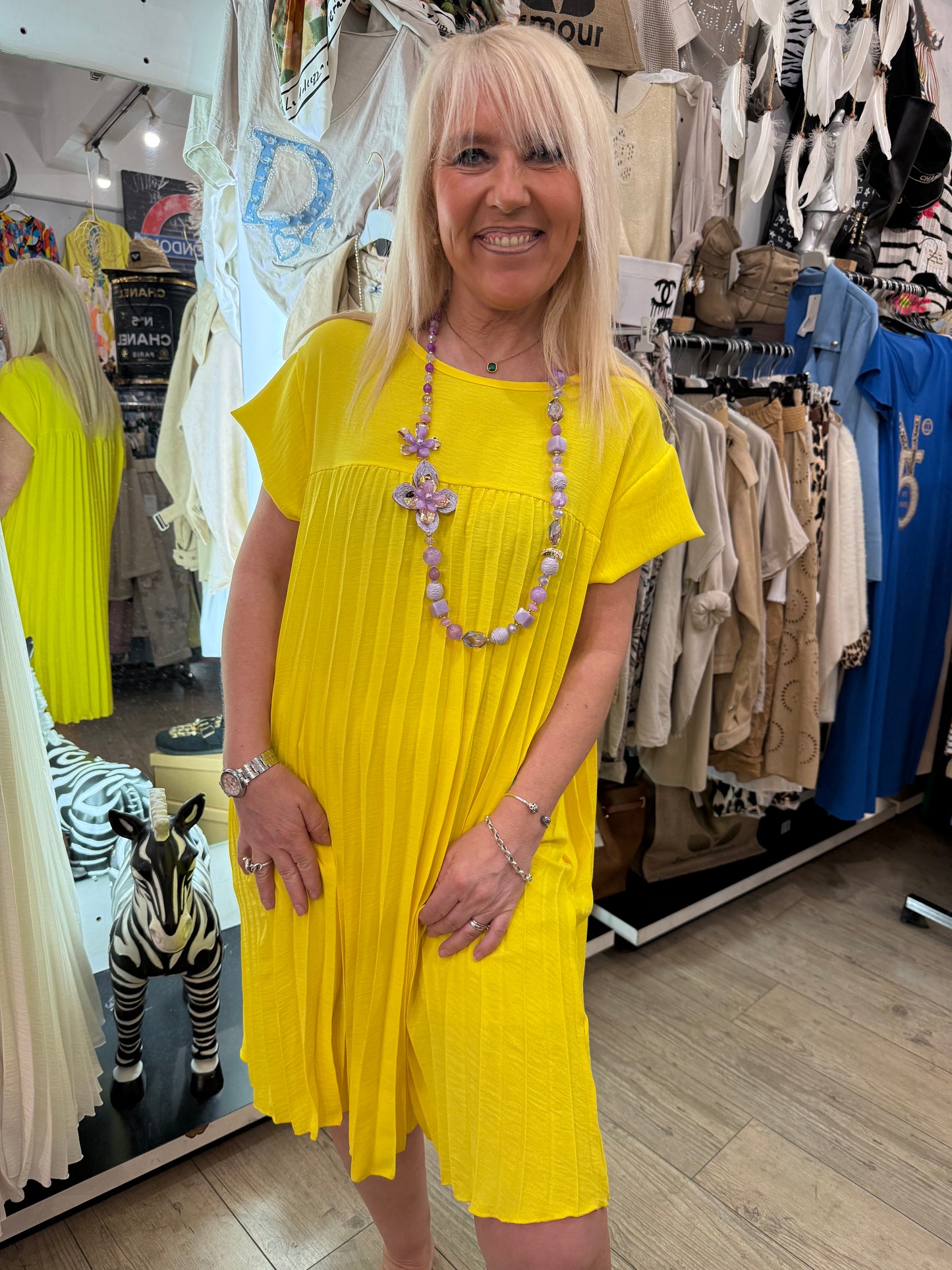 Robe Marylène jaune