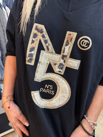 Robe t shirt n5 noir