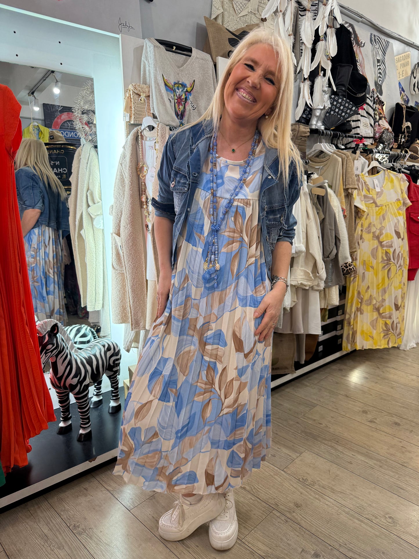 Robe Nathalie ciel