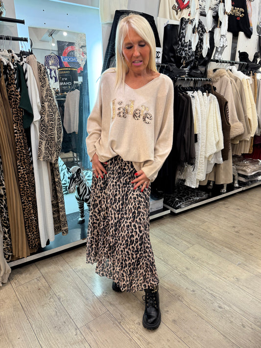Pull j adore beige