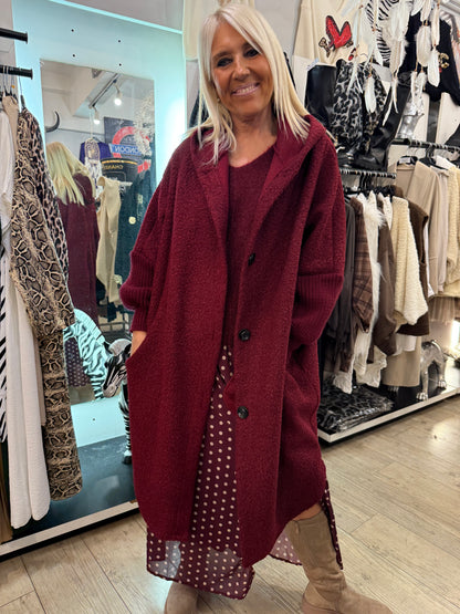 Manteau Vicky bordeaux