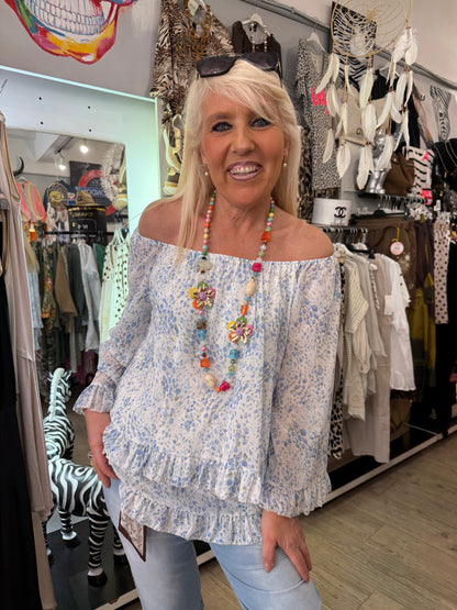 Tunique liberty bleue