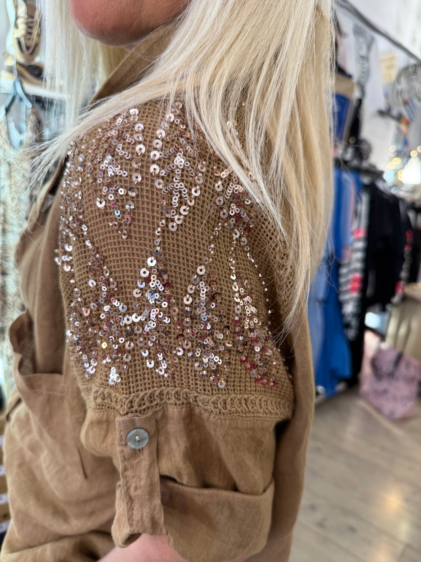 Chemise camel Linda