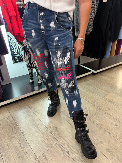 Jean graffiti