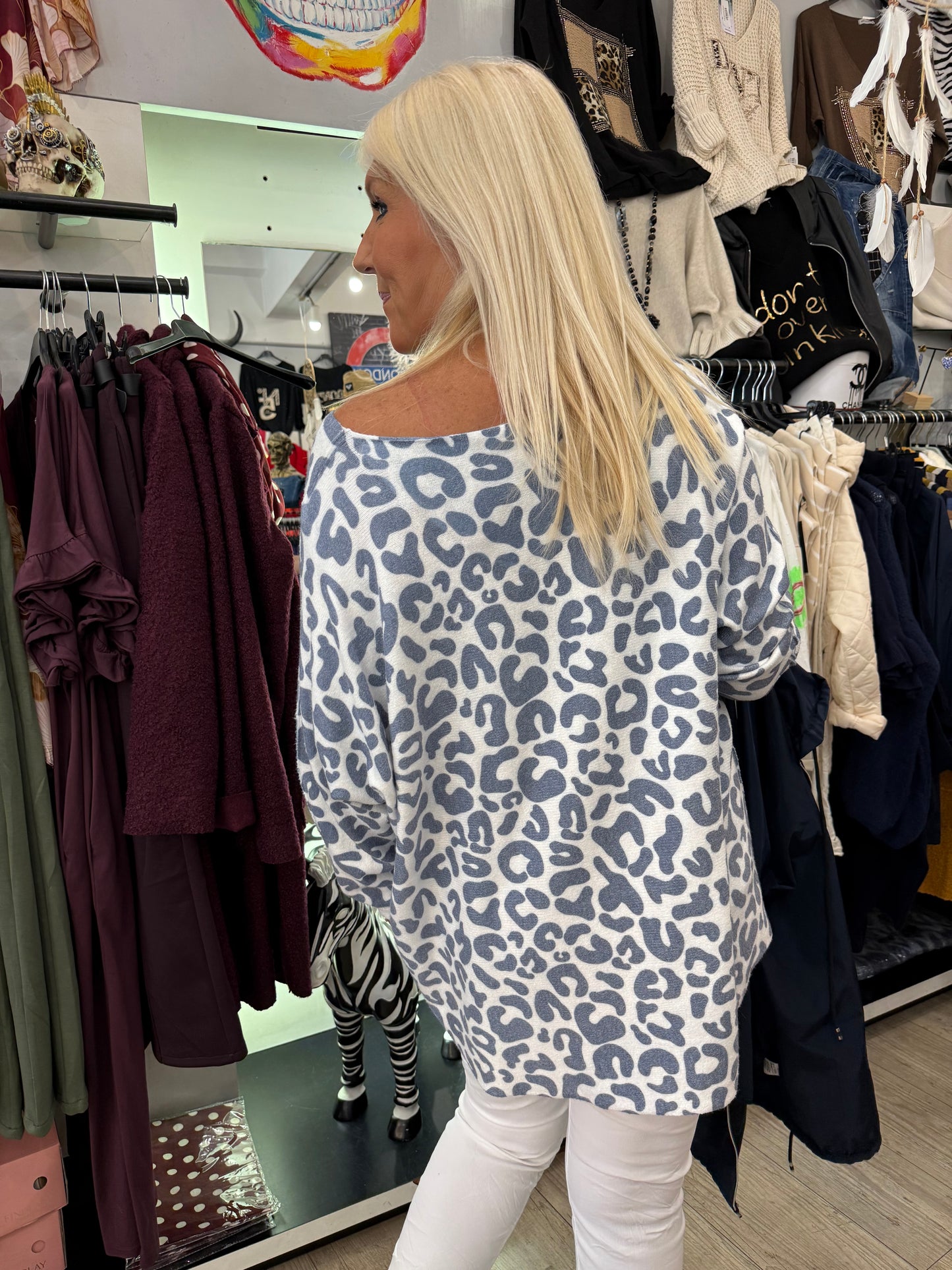 Pull Léo bleu