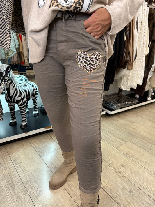 Pantalon love taupe