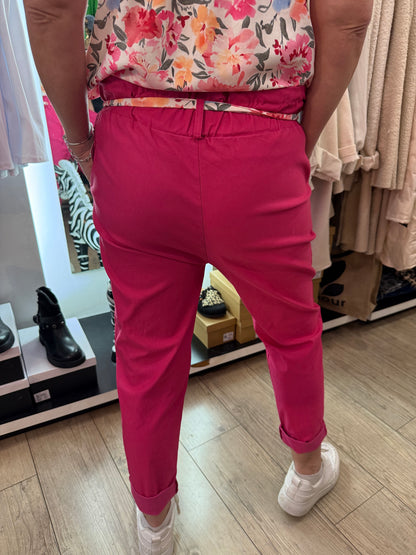 Pantalon gde taille Émilie Fushia